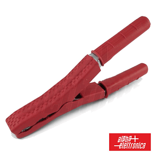 PINÇA CROCODILO ISOLADAS VERMELHA 120A