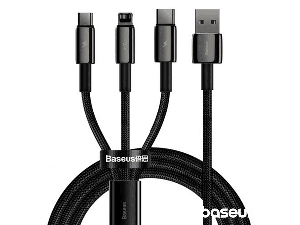 CABO USB-A 2.0 MACHO PARA LIGHTNING/USB-COMMICROUSB 3.5A BASEUS 1