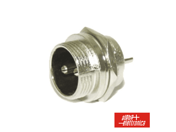 FICHA MICROFONE 2P MACHO PAINEL 1