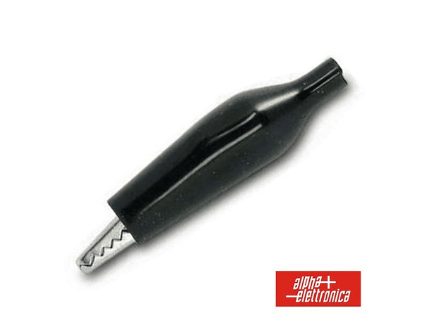 PINÇA CROCODILO 58MM ISOLADA PRETA 1