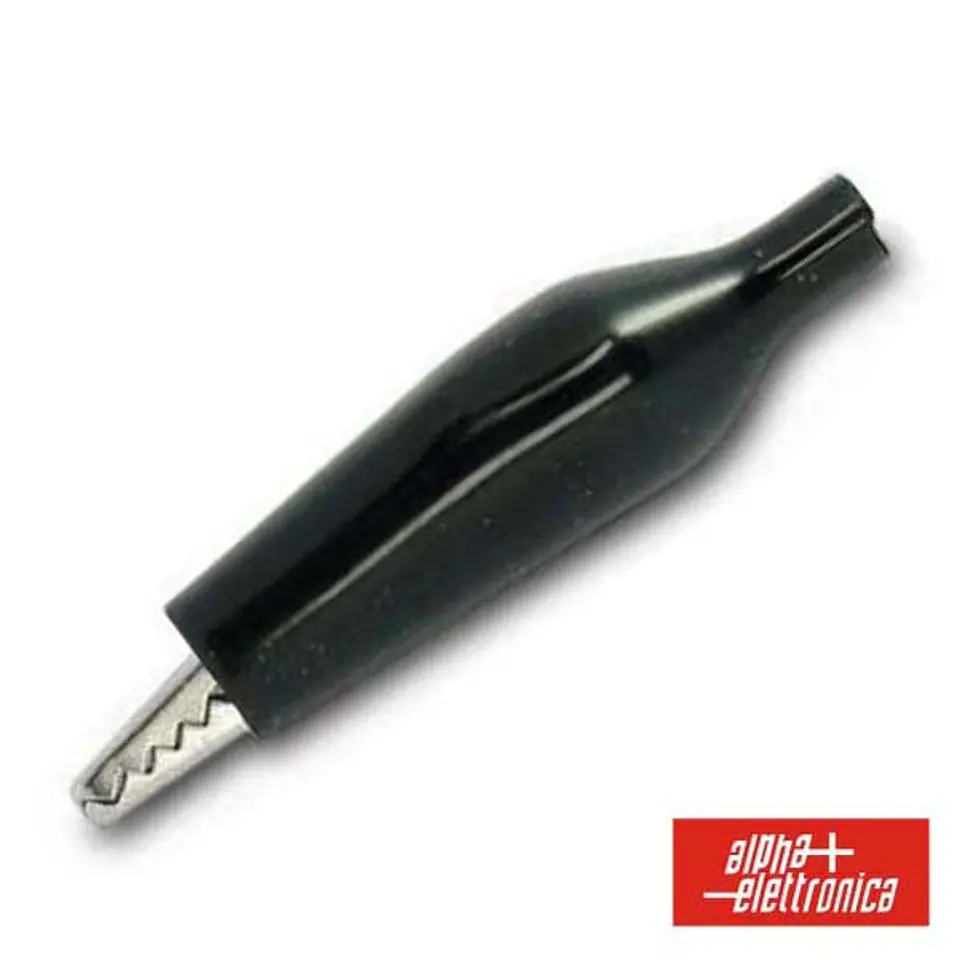 PINÇA CROCODILO 58MM ISOLADA PRETA 1