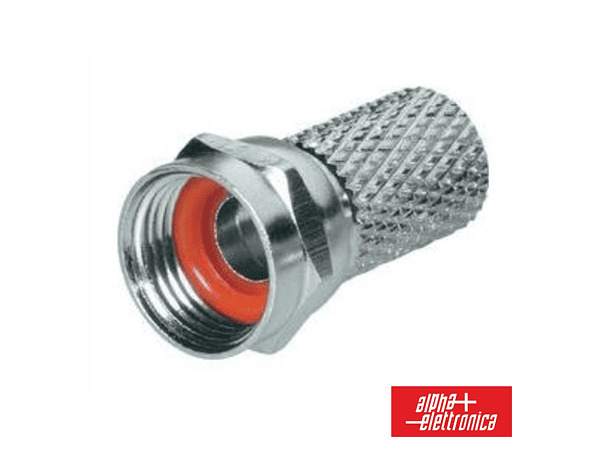 FICHA F FÊMEA NIQUELADA PARA CABO 4.6MM COM 1 O-RING 1