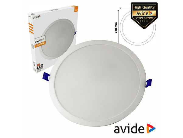 PAINEL LEDS REDONDO 24W 295MM 4000K 2490LM AVIDE 1