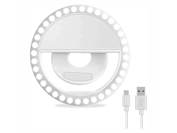 ANEL DE LUZ PARA TELEMÓVEL UNIVERSAL BRANCO 1