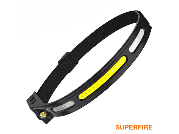 LANTERNA DE CABEÇA 5W 625LM COM SENSOR MOVIMENTO SUPERFIRE 1