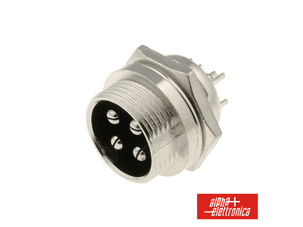 FICHA MICROFONE 4P MACHO PAINEL 1