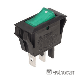 INTERRUPTOR BASCULANTE COM LUZ 10A-250V SPST ON-OFF VELLEMAN