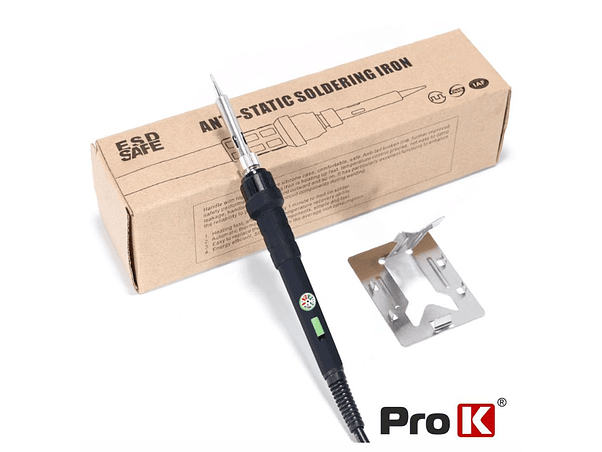 FERRO DE SOLDAR 60W COM ACESSÓRIOS PROK 1