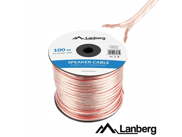 CABO COLUNA 2X1.0MM TRANSPARENTE PARALELO LANBERG 1