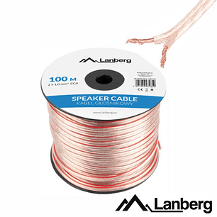 CABO COLUNA 2X1.0MM TRANSPARENTE PARALELO LANBERG