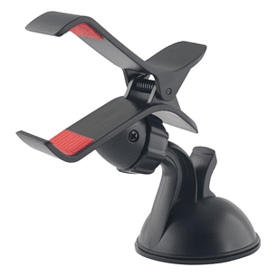 SUPORTE UNIVERSAL TELEMÓVEL COM VENTOSA PRETO