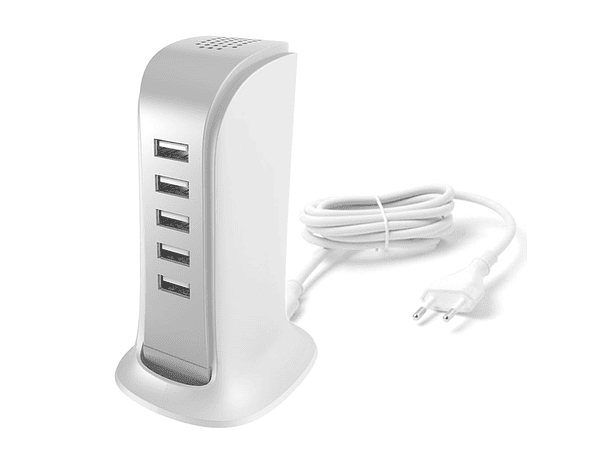CARREGADOR DE MESA COM 5X USB-A 25W DUDAO 1