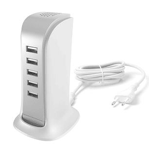 CARREGADOR DE MESA COM 5X USB-A 25W DUDAO