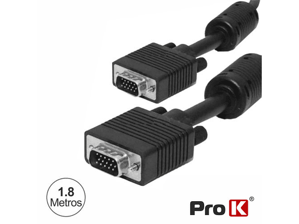 CABO VGA DOURADO MACHO / MACHO 1.8M COMFILTRO PROK 1