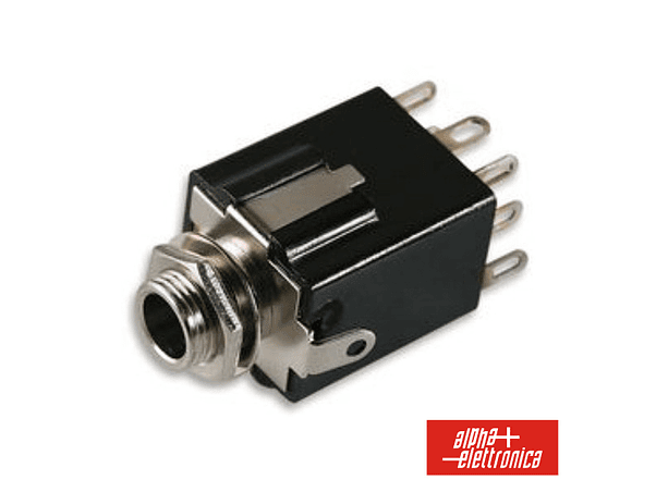 FICHA JACK 6.35MM FÊMEA ST DE PAINEL 3P 8 CONTACTOS 1