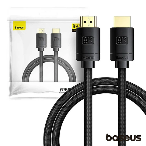 CABO HDMI DOURADO MACHO / MACHO 2.1 8K 3D HDR 1M BASEUS