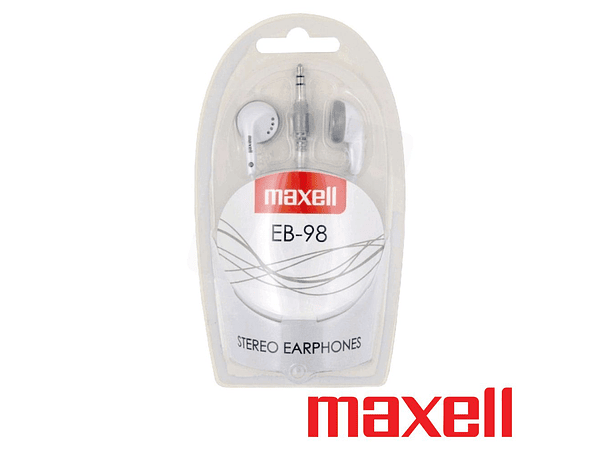 AUSCULTADORES COM FIOS STEREO BRANCO MAXELL 1