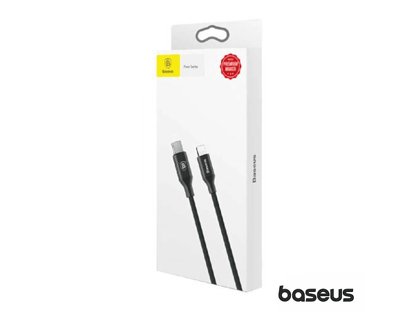 CABO USB-A 2.0 MACHO / IPHONE 5/6 1.8M PRETO BASEUS 1