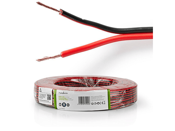 CABO COLUNA 2X 0,50 MM2 PRETO/VERMELHO 1