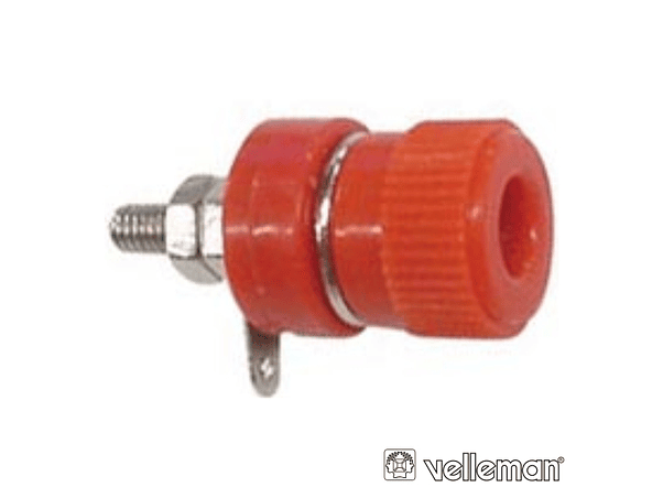 BORNE VERMELHO 4MM CONETORES 1