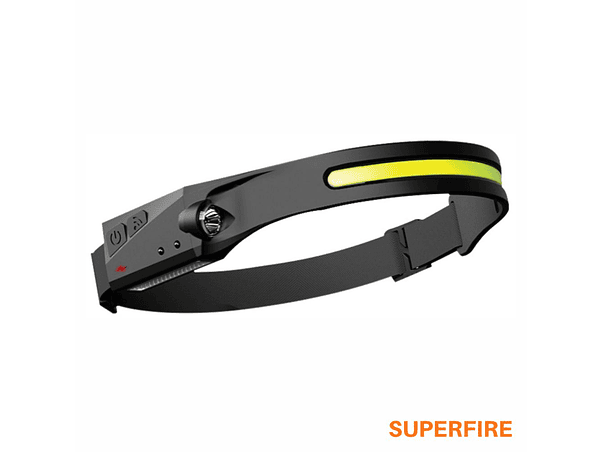 LANTERNA DE CABEÇA 2W 200LM COM SENSOR MOVIMENTOS SUPERFIRE 1