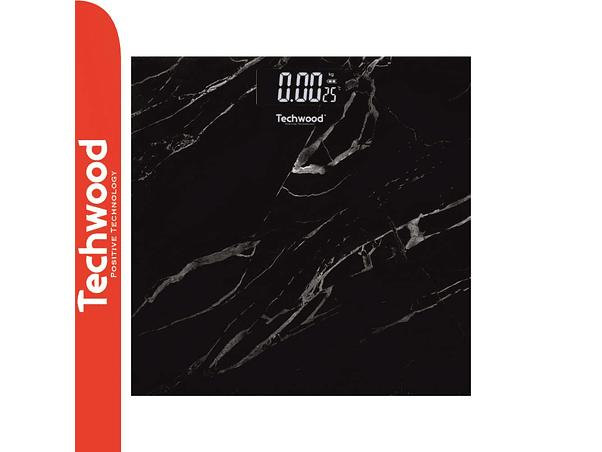 BALANÇA CORPORAL 180KG DIGITAL VIDRO TECHWOOD 1