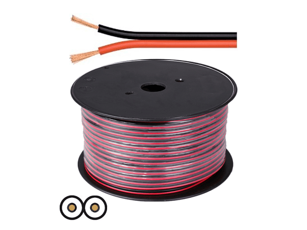 CABO COLUNA 2X2.50MM PRETO/VERMELHO 1