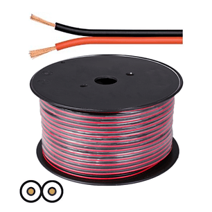 CABO COLUNA 2X2.50MM PRETO/VERMELHO