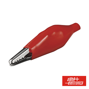 PINÇA CROCODILO 36.5MM ISOLADA VERMELHA