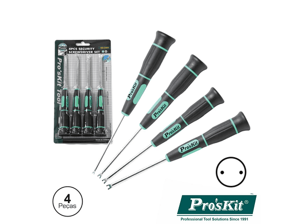 CONJUNTO DE 4 CHAVES DE SEGURANÇA PROSKIT 1