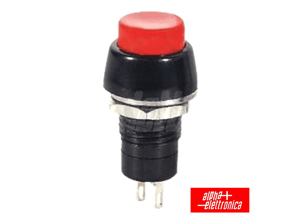 INTERRUPTOR PRESSÃO REDONDO ON-OFF VERMELHO 1