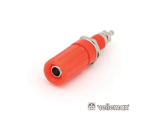 BORNE TERMINAL 44MM VERMELHO VELLEMAN 1