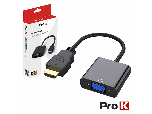 ADAPTADOR HDMI -> VGA PROK 1