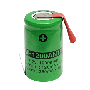 PILHA LÍTIO 2/3AF 1.2V 1200MAH COM PATILHAS