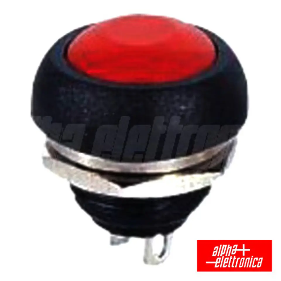 INTERRUPTOR PRESSÃO REDONDO NORMALMENTE ABERTO VERMELHO 1