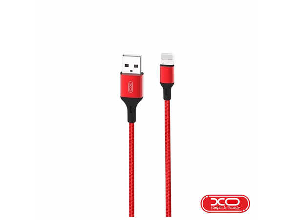CABO USB-A 2.0 MACHO / LIGHTNING MACHO 1M VERMELHO XO 1