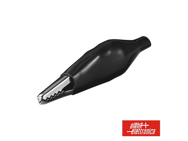PINÇA CROCODILO 54MM ISOLADA PRETA 1