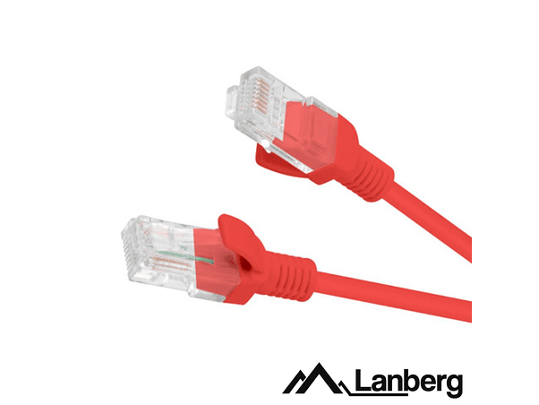 CABO UTP CAT6 0.25M VERMELHO LANBERG 1