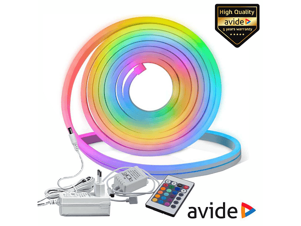 KIT FITA 300 LEDS RGBW 12V 5M IP67 EFEITO NÉON AVIDE 1