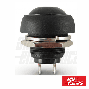 INTERRUPTOR PRESSÃO REDONDO NORMALMENTE ABERTO PRETO