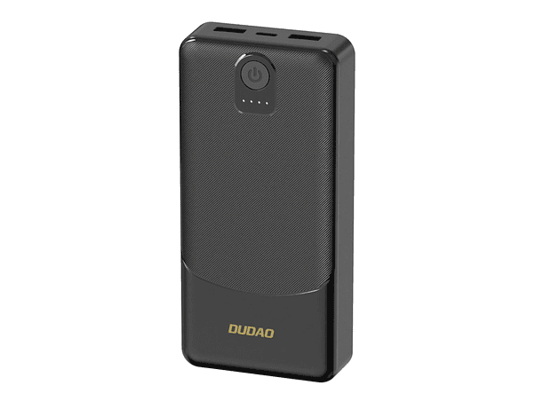 POWERBANK 10000MAH COM 2XUSB-A 1XUSB-C 2.4A PRETO 1