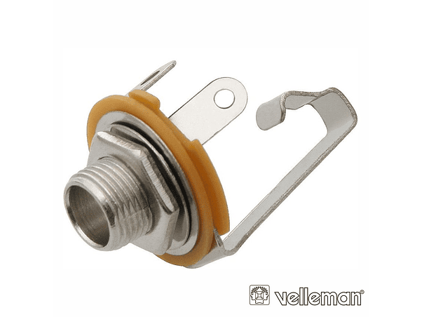 FICHA JACK 6.35MM FÊMEA MN PARA CHASSIS 1