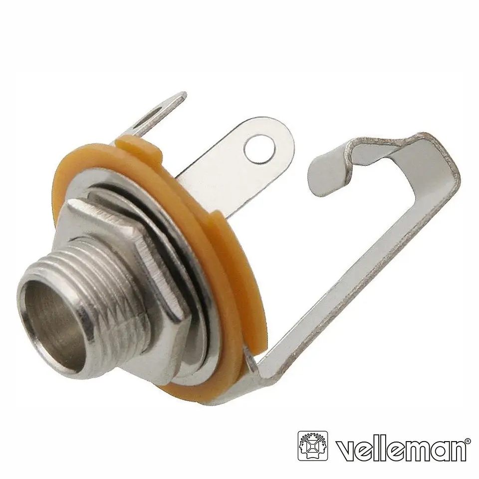 FICHA JACK 6.35MM FÊMEA MN PARA CHASSIS 1