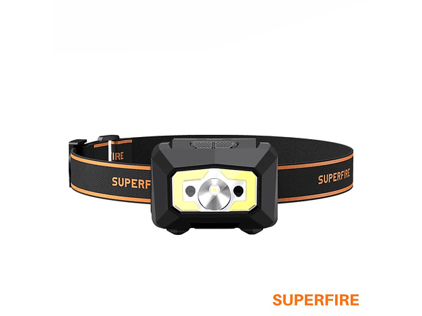 LANTERNA DE CABEÇA COM SENSOR MOV. 5W 338LM IP44 SUPERFIRE 1