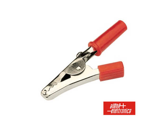 PINÇA CROCODILO VERMELHA 1