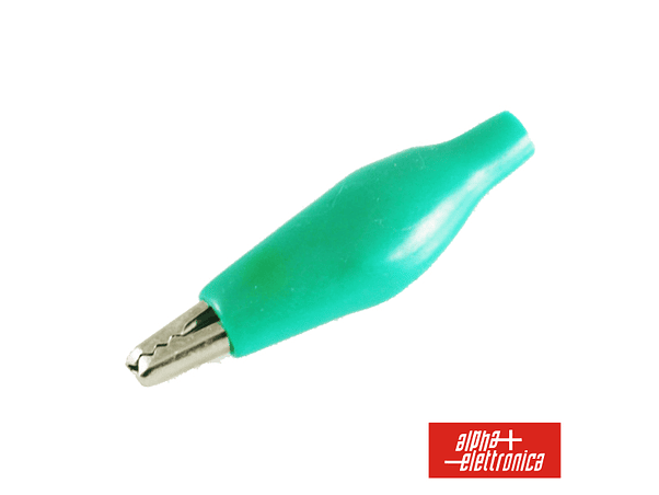 PINÇA CROCODILO 36.5MM ISOLADA VERDE 1