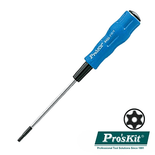 CHAVE TORX COM FURO T10H 165MM PROSKIT