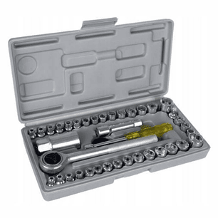 CONJUNTO DE CHAVE ROQUETE COM 33 CHAVES DE CAIXA