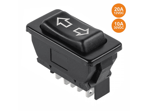 INTERRUPTOR COMUTADOR COM 20A-12V 10A-30V DPDT 5P 1