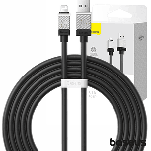CABO USB-A MACHO / LIGHTNING MACHO 2.4A COOLPLAY 2M BASEUS